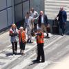 Empfang der Ehrengäste am Flughafen